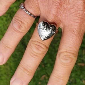 Harley-Davidson Silver Heart Ring